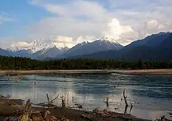 Landschap in de buurt van Guxiang