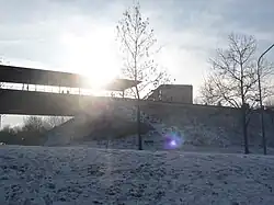 Viaductoplegging aan de westzijde