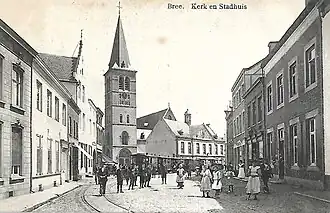 Straatbeeld tijdens het interbellum