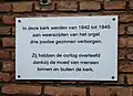 Plaquette aan de Breepleinkerk