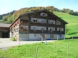 Een typisch Bregenzerwälder huis