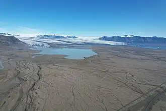 Het gletsjermeer Breiðárlón