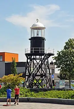 Het voormalige lage licht in het centrum van Breskens.