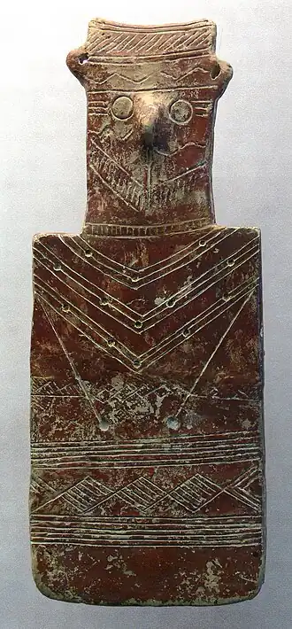 Cypriotisch idool (Red Polished Ware, 2100–2000 v.Chr.)