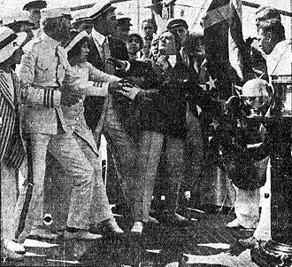 Stilstaand beeld uit een krantenartikel