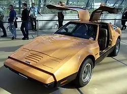 Bricklin SV-1 met geopende vleugeldeuren