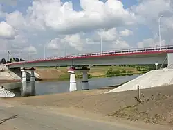 De brug over de Dnjepr.