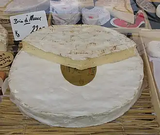 Brie de Meaux op de markt