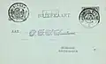 Briefkaart van Stadskanaal naar Groningen met het poststempel van de Eerste Groninger Tramway-Maatschappij, 18 januari 1902