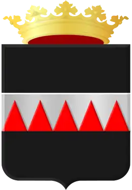 Het wapen van de heerlijkheid Brigdamme