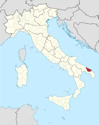 Kaart met ligging provincie