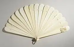 Ivoren waaier, Duitsland of Oostenrijk, 1865