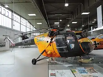 Bristol 171 Sycamore in het Luftwaffenmuseum der Bundeswehr