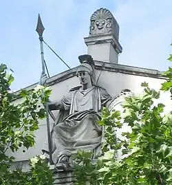Britannia, geveldetail National Gallery