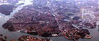 Luchtfoto van Bromma.