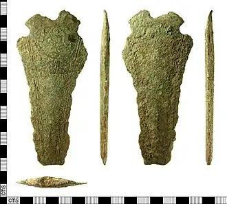 bronzen dolk van de Wessexcultuur