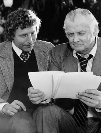 Bruce Solomon en Art Carney in 1977