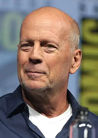 Willis tijdens de San Diego Comic-Con International in 2018