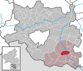 Kaart van Bruchweiler-Bärenbach