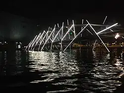 Brug 1939 Mr. J.J. van der Veldebrug tijdens het Amsterdam Light Festival, 2019
