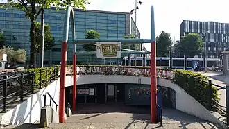 Enige overgebleven toegang tot brug 158 (juli 2018)