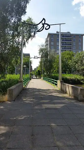 Brug 1801 met twee grafische objecten (juli 2019)