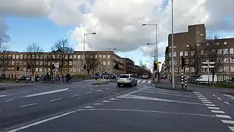 Hartmanbrug, gezien stad in (februari 2019)