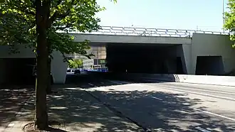 Brug 689 met kelkvormige pijlers (mei 2018)