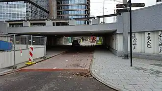 Brug 859 tussen Strawinskypad en Atrium, langs verhoogde Parnassusweg