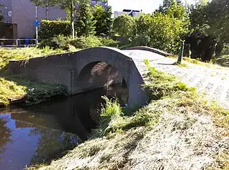 Voormalige toegangsbrug naar de Hilvoorde