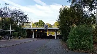 Brug Uilenstede vanaf Bos en Vaartlaan (oktober 2019)