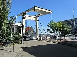 Brug nr. 316 (Zandhoekbrug), hoek Realengracht / Westerdok