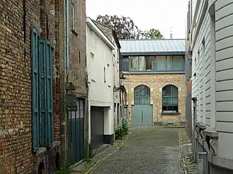 De Boudewijn Ostenstraat, gezien vanuit de Wijnzakstraat