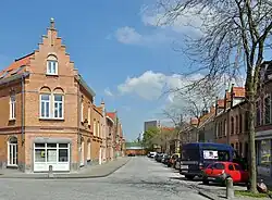 De Calvariebergstraat bij de hoek met de Walweinstraat