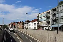 De Hoefijzerlaan en de inrit van de tunnel onder 't Zand