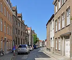 De Jan Miraelstraat in noordelijke richting gezien