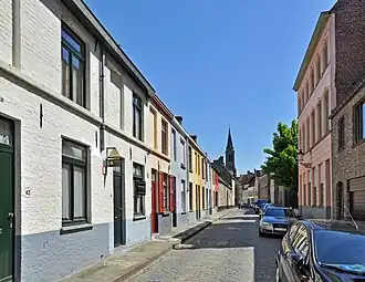 De Jan Miraelstraat in zuidelijke richting gezien