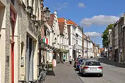 De Katelijnestraat, gezien in de richtig van het stadscentrum