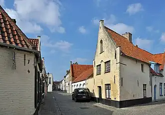 De Korte Ropeerdstraat, vanuit de Rolweg gezien
