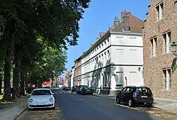 De Schaarstraat ter hoogte van het Koningin Astridpark
