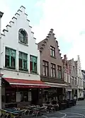 Rij stadswoningen