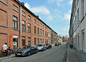 De Violierstraat, gezien in de richting van de Boninvest