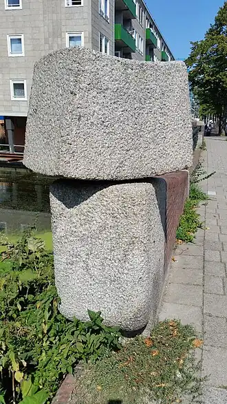 Plastiek op Jacoba van Tongerenbrug (september 2018)