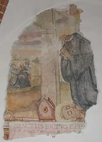 Fresco van de dood van Bruno van Querfurt