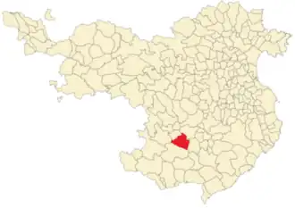 Kaart van Brunyola i Sant Martí Sapresa