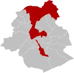 ligging in het Brussels Hoofdstedelijk Gewest