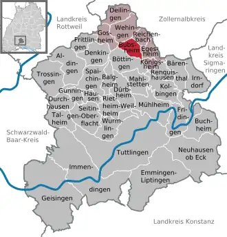 Kaart van Bubsheim