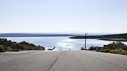 De Buckboard Marina van het Flaming Gorge Reservoir te Wyoming