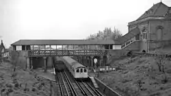 Buckhurst Hill gezien uit het noorden op 1 april 1961