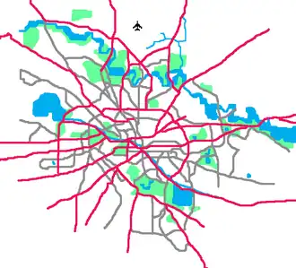 Aurel Vlaicu (vliegtuigje) op de kaart van Boekarest